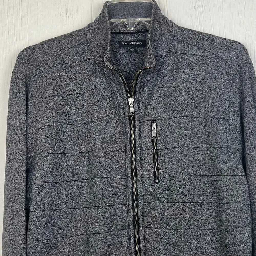 Banana republic lightweight jacket men’s XL full zip sweatshirt type mock collar